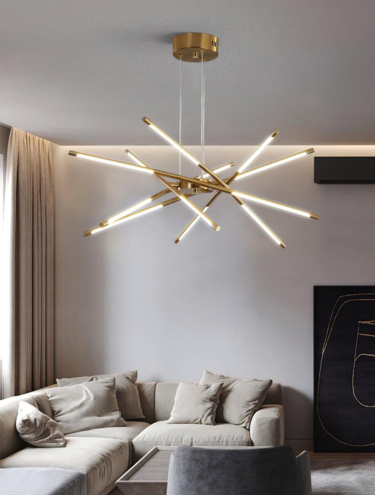 Lumueon Chandelier Rotatable LED Modern