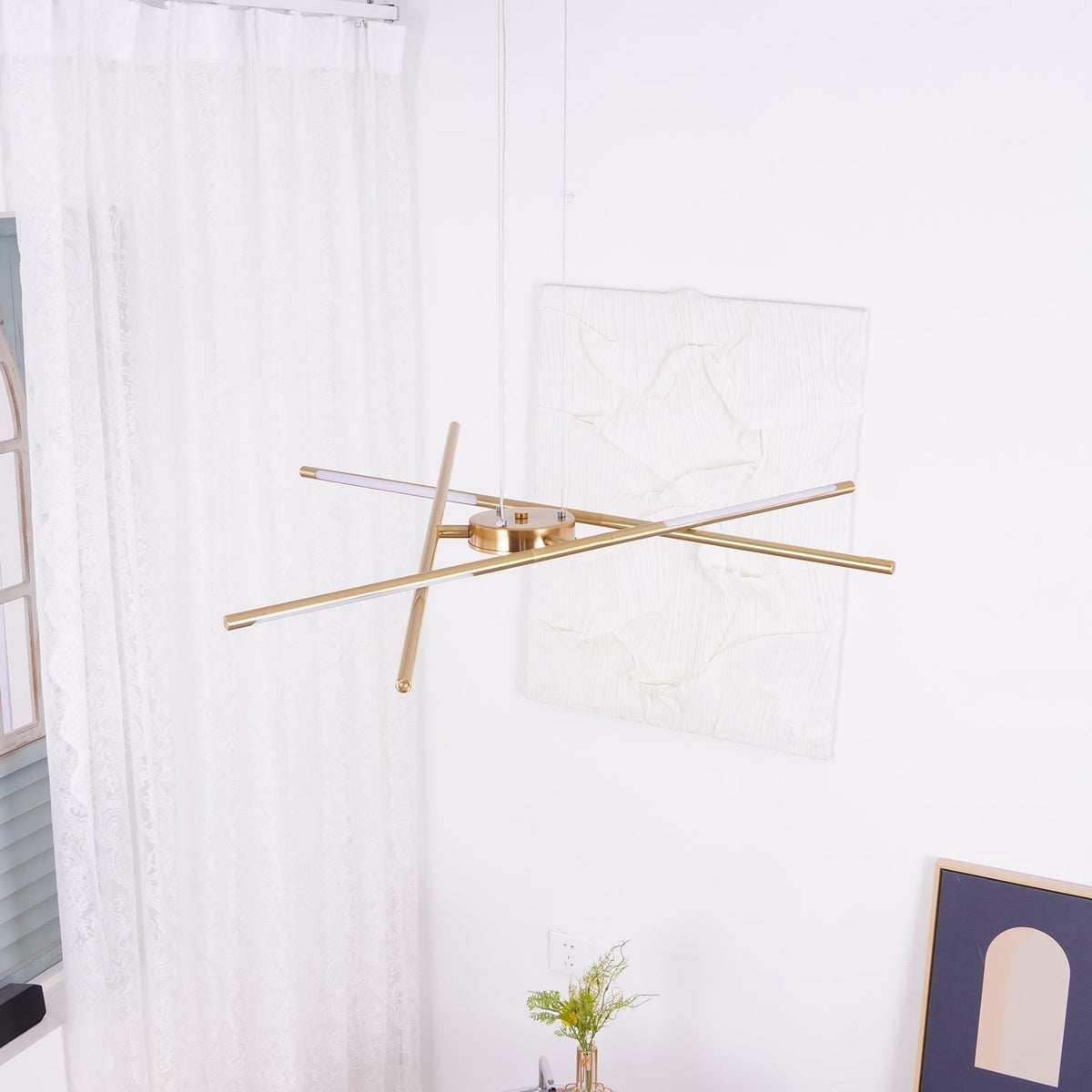 Lumueon Chandelier Rotatable LED Modern