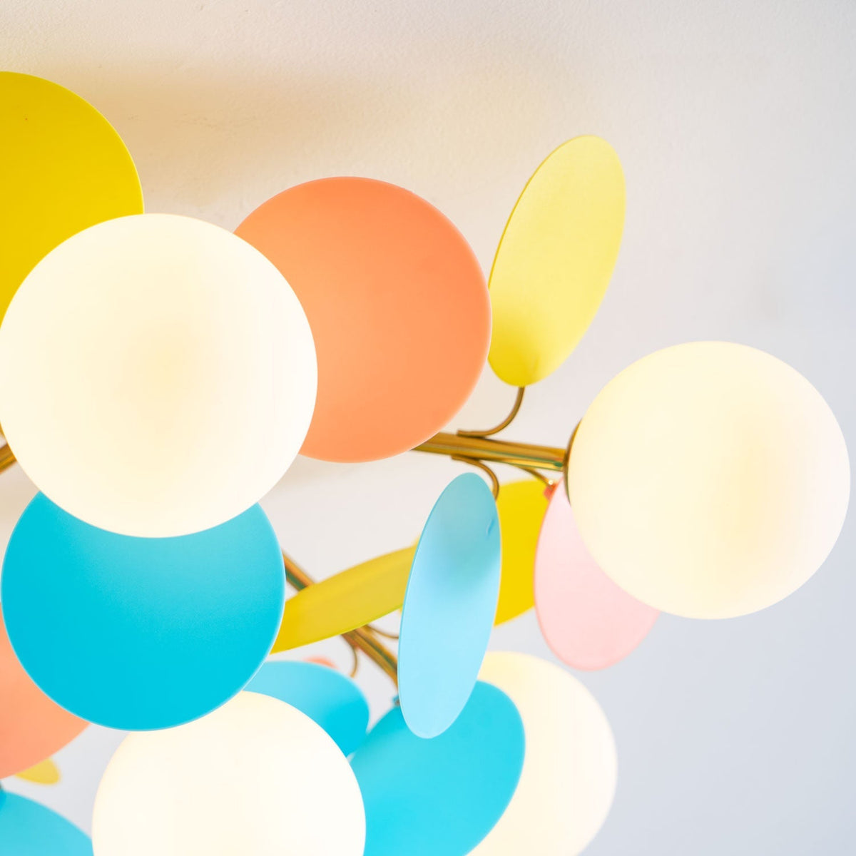 Zoina Round Macaron Flush Mount Ceiling Light