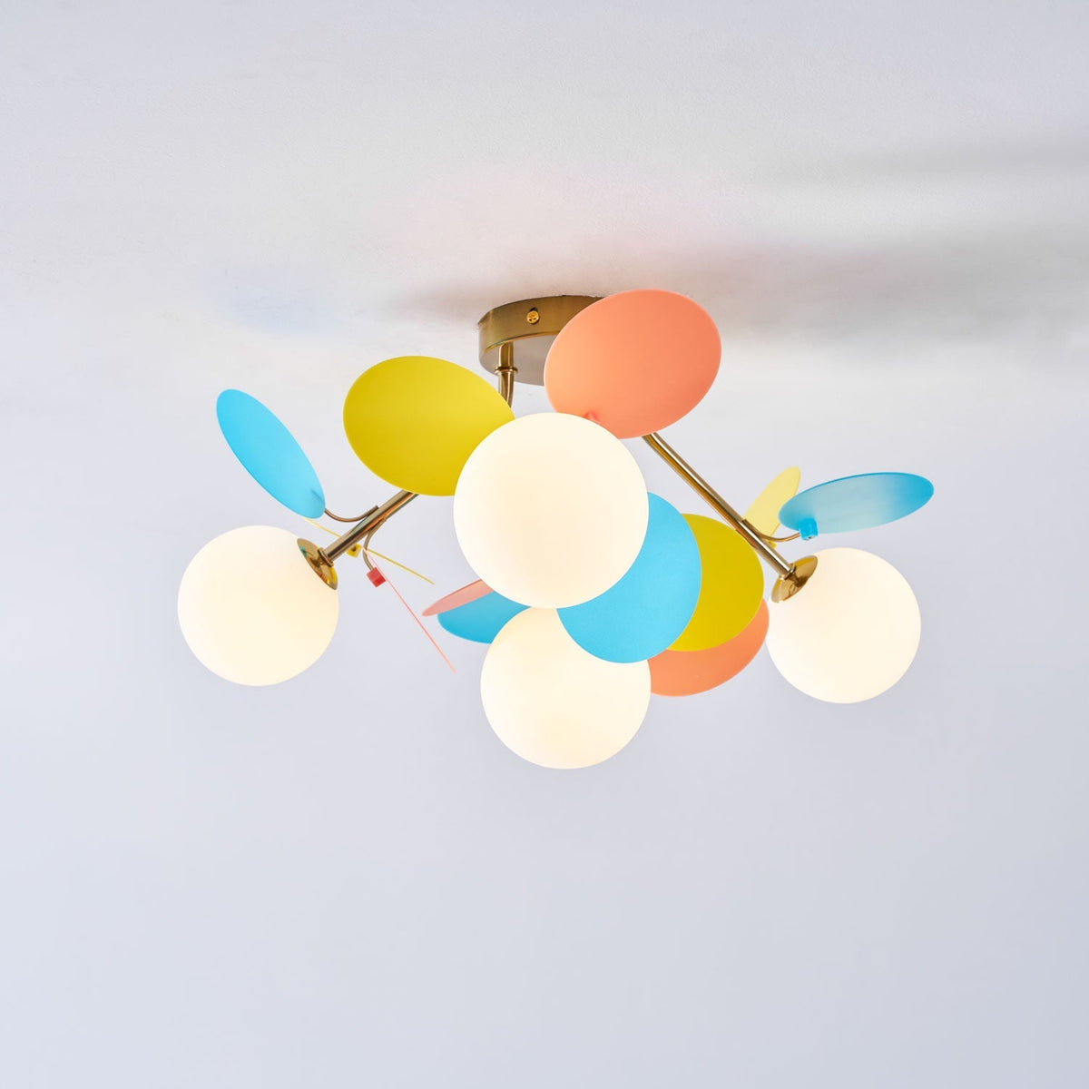 Zoina Round Macaron Flush Mount Ceiling Light