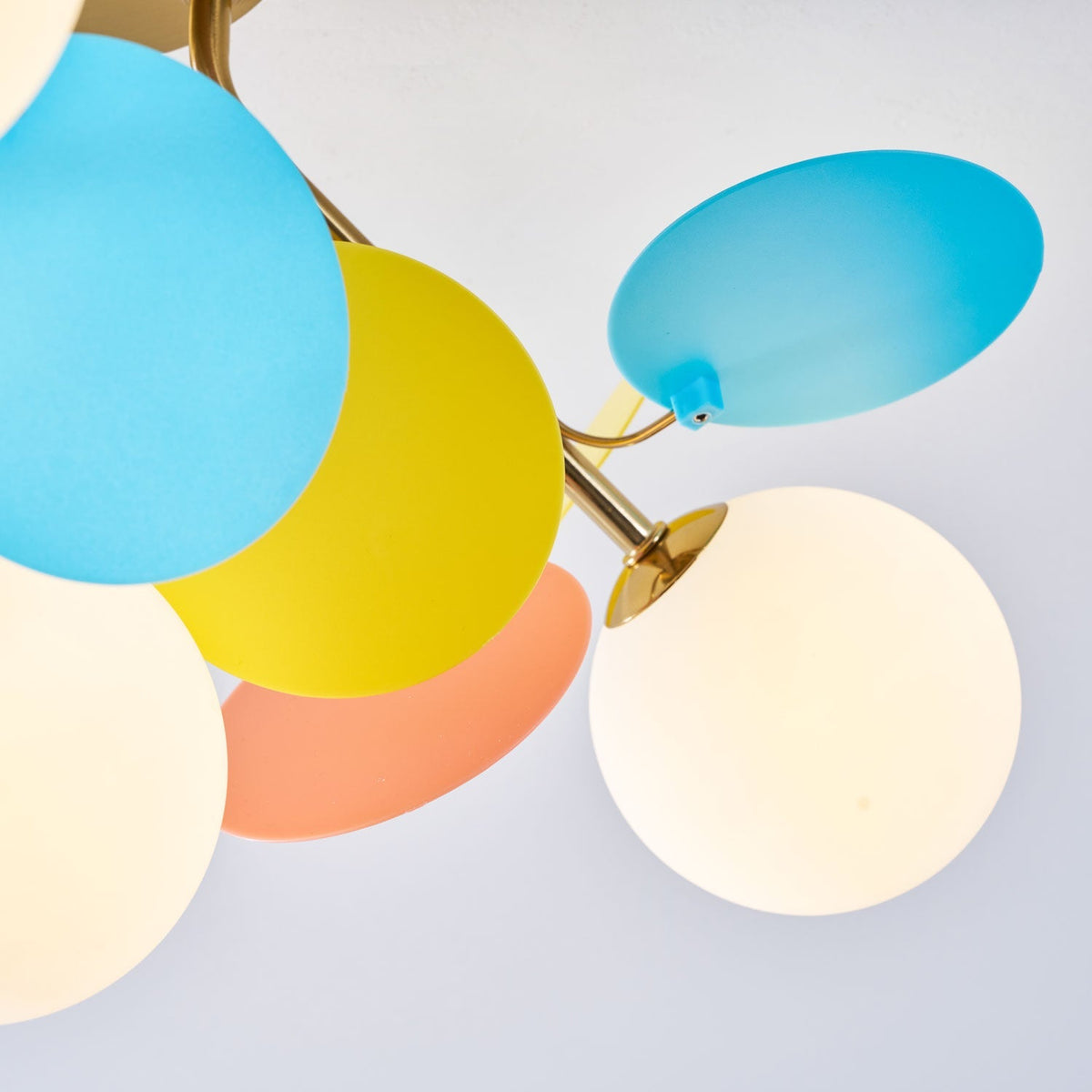 Zoina Round Macaron Flush Mount Ceiling Light