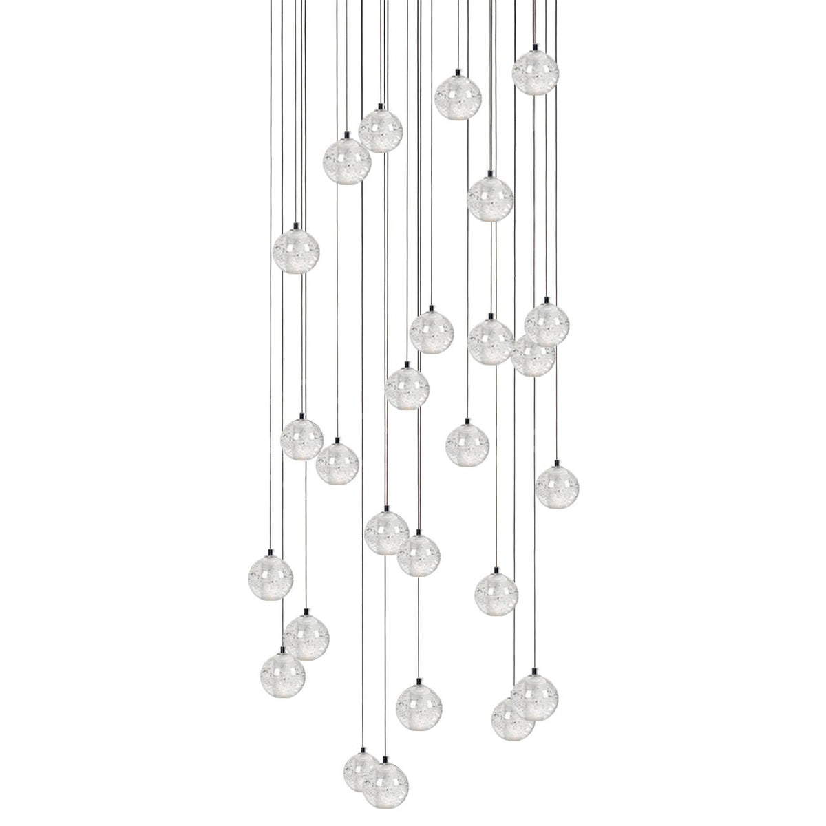 Crystal Bubble Cluster Pendant Light