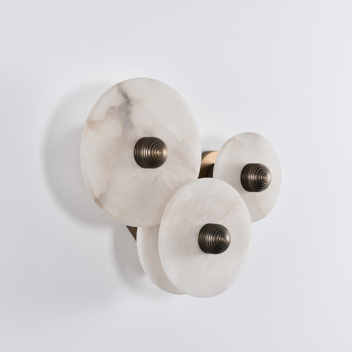 Selene Minimalist Alabaster Ceiling Light
