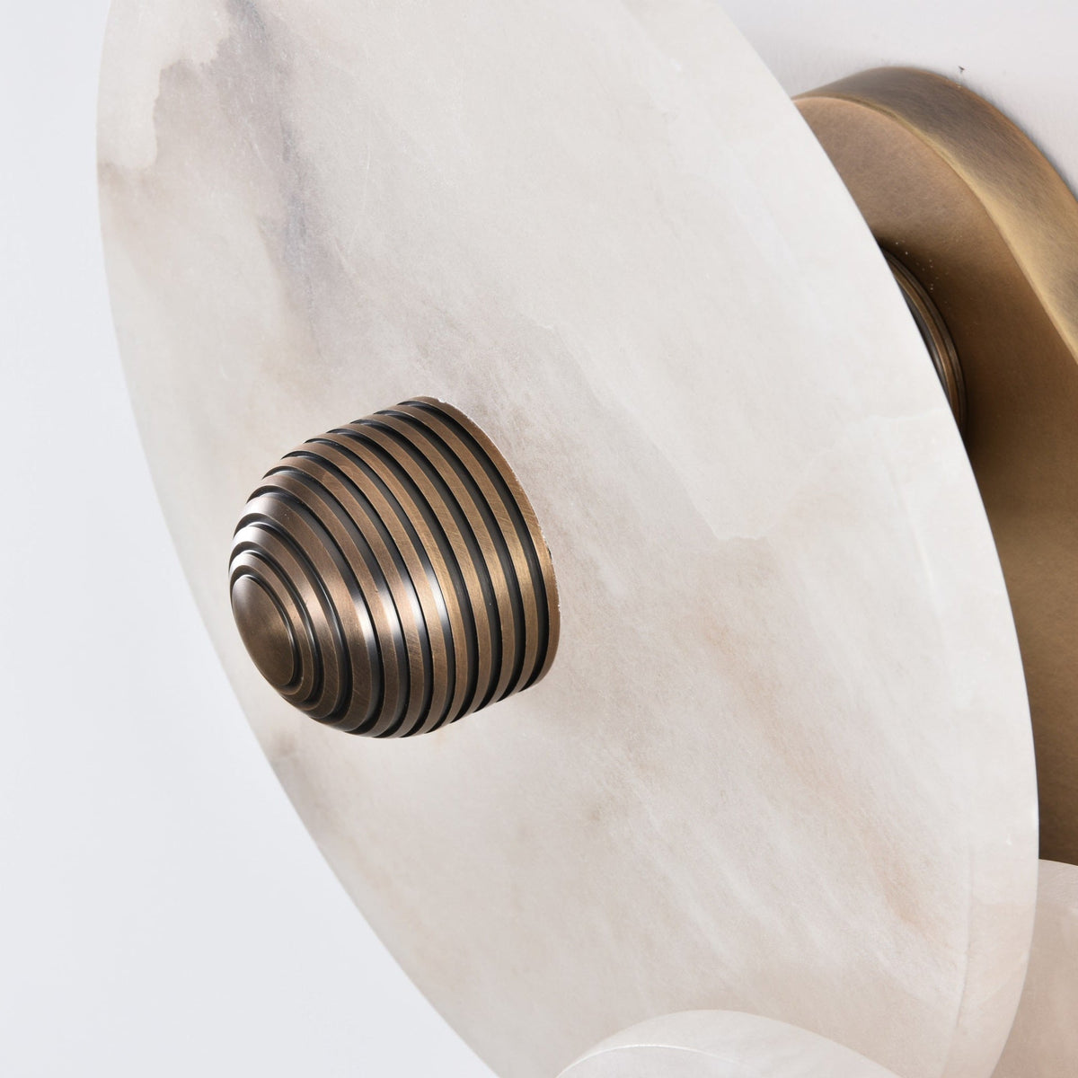 Selene Minimalist Alabaster Ceiling Light