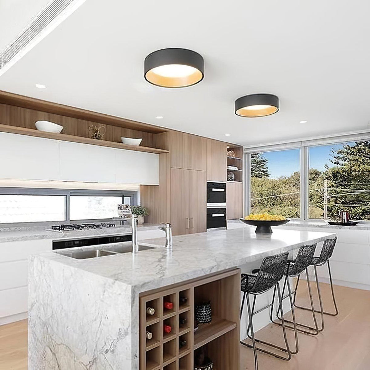 Cirarena Modern Minimalist Round Ceiling Lamp