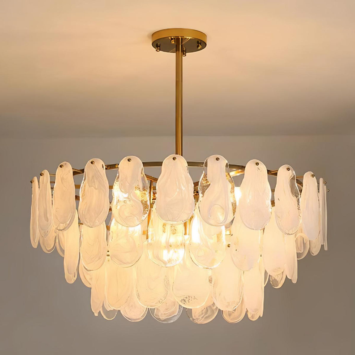 Dren Postmodern Luxury Round Cloud Glass Chandelier