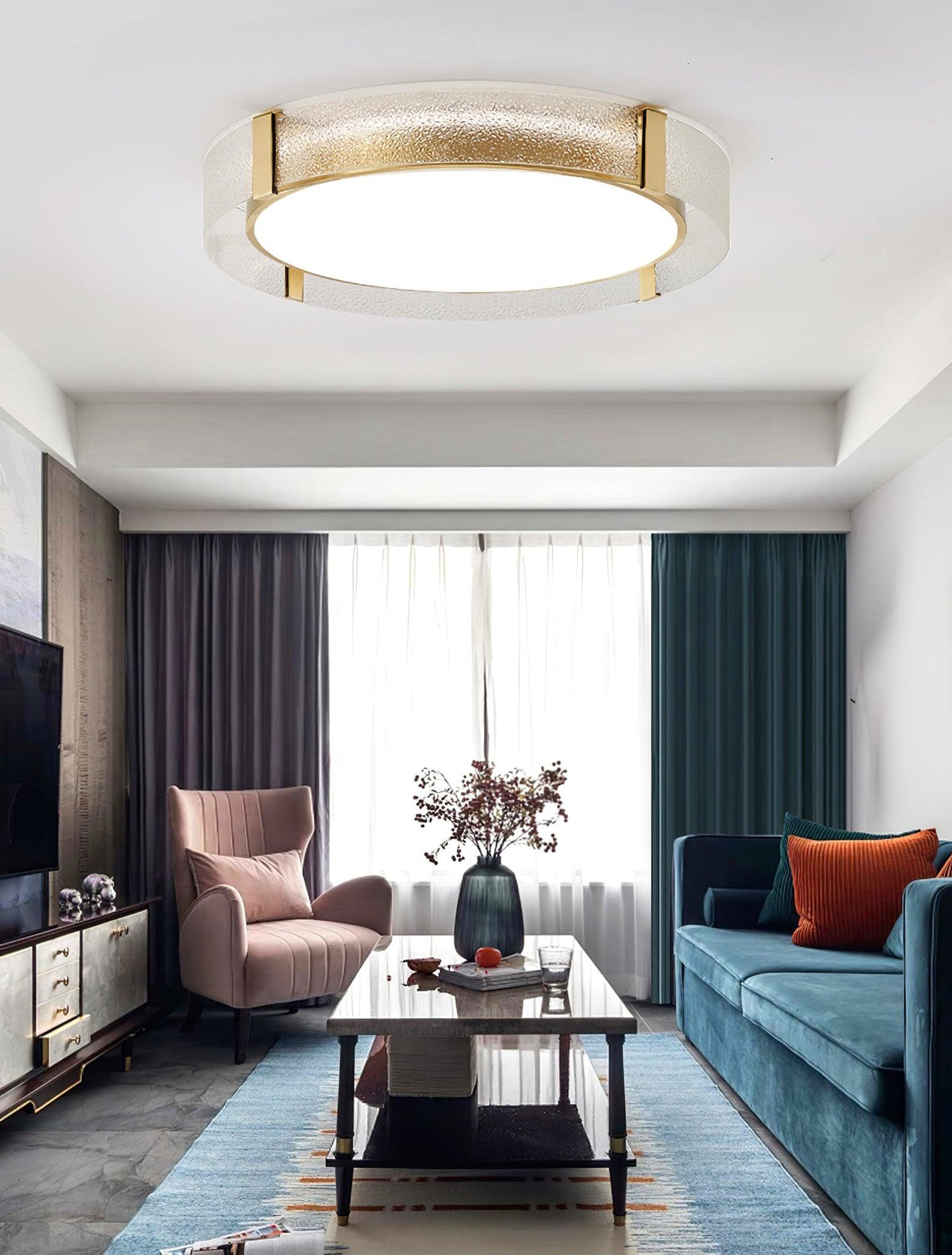 Erliris Round Low Profile Ceiling Light