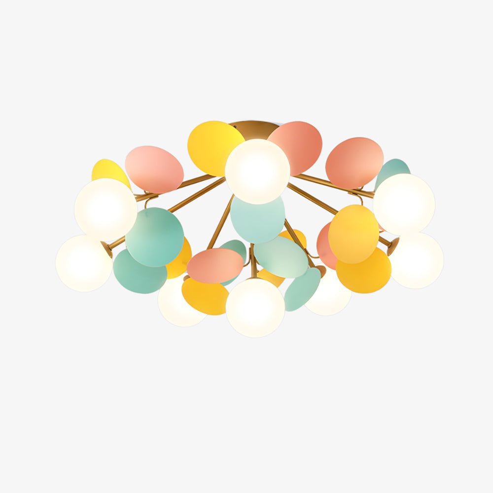 Zoina Round Macaron Flush Mount Ceiling Light