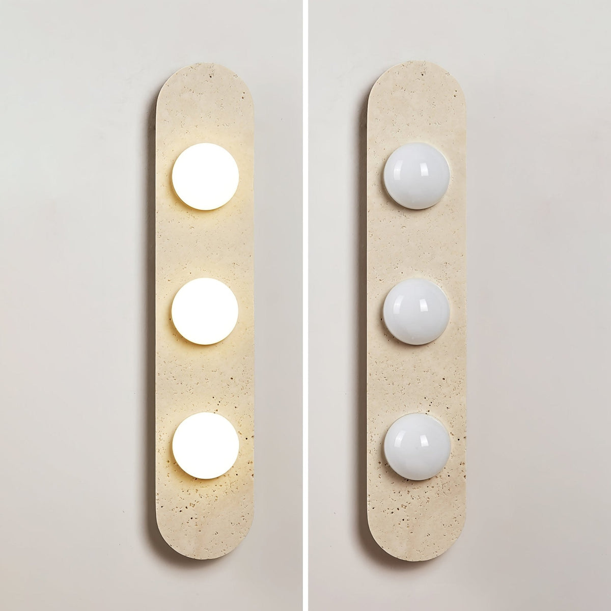 Zasoliel Minimalist Travertine Wall Light
