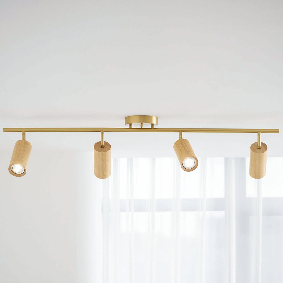 Xajo Wood Flush Mount Ceiling Light