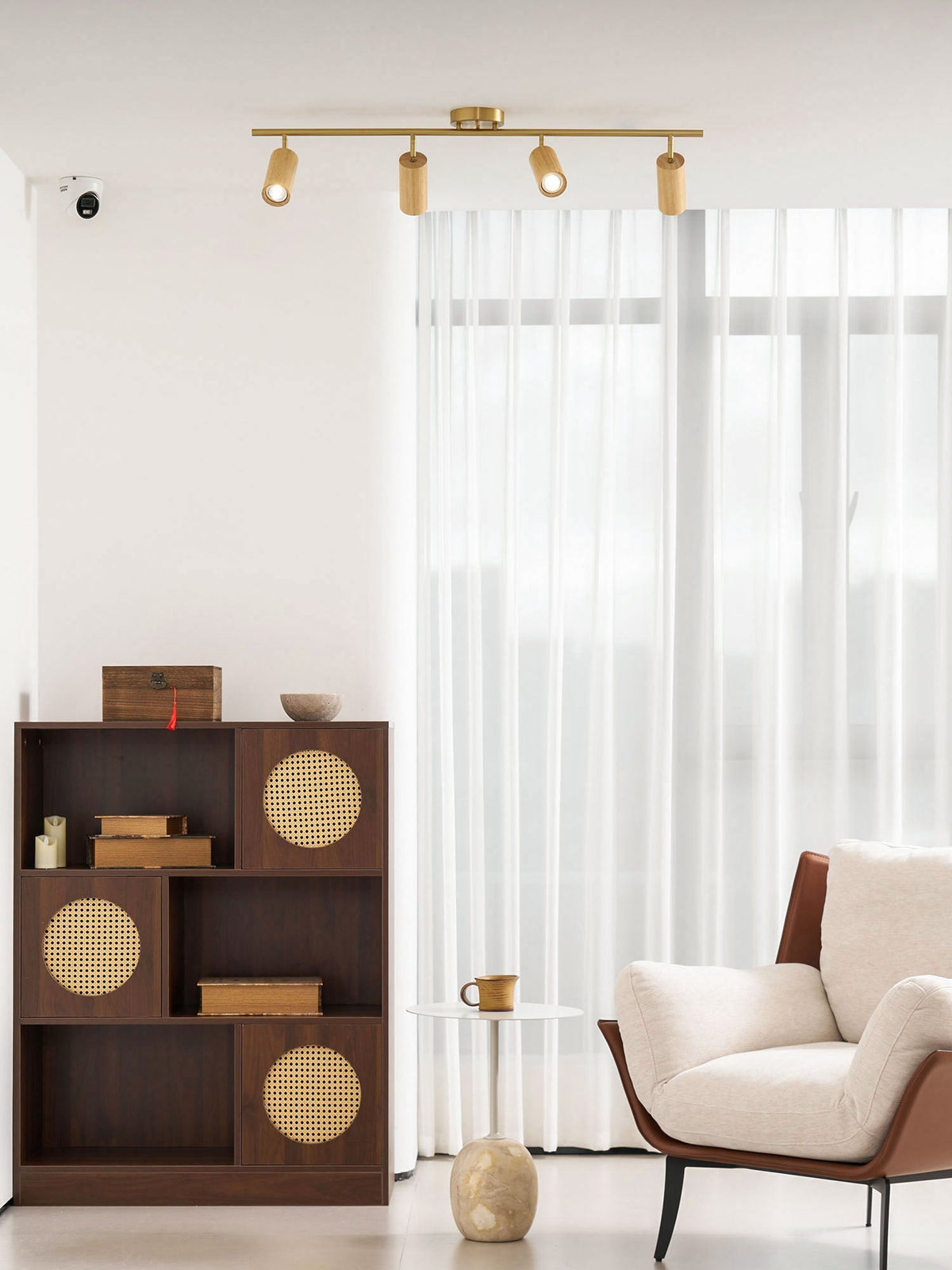 Xajo Wood Flush Mount Ceiling Light