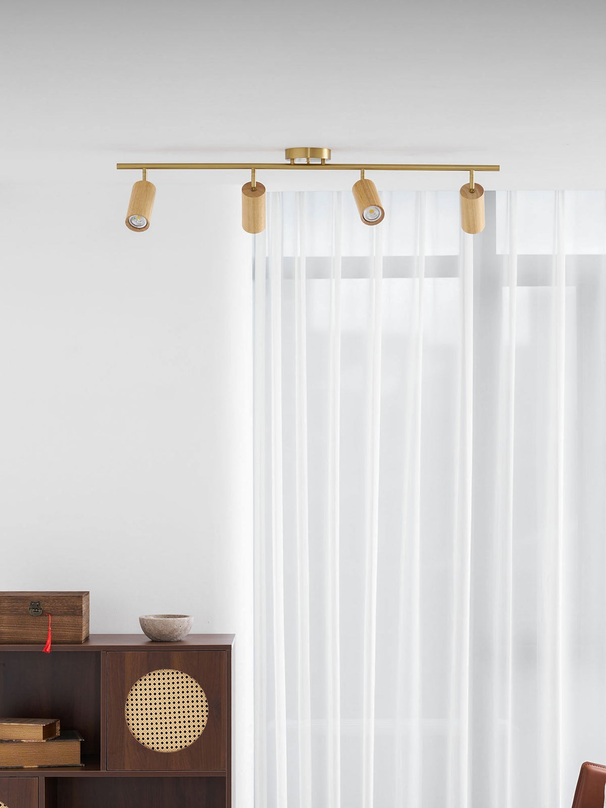 Xajo Wood Flush Mount Ceiling Light