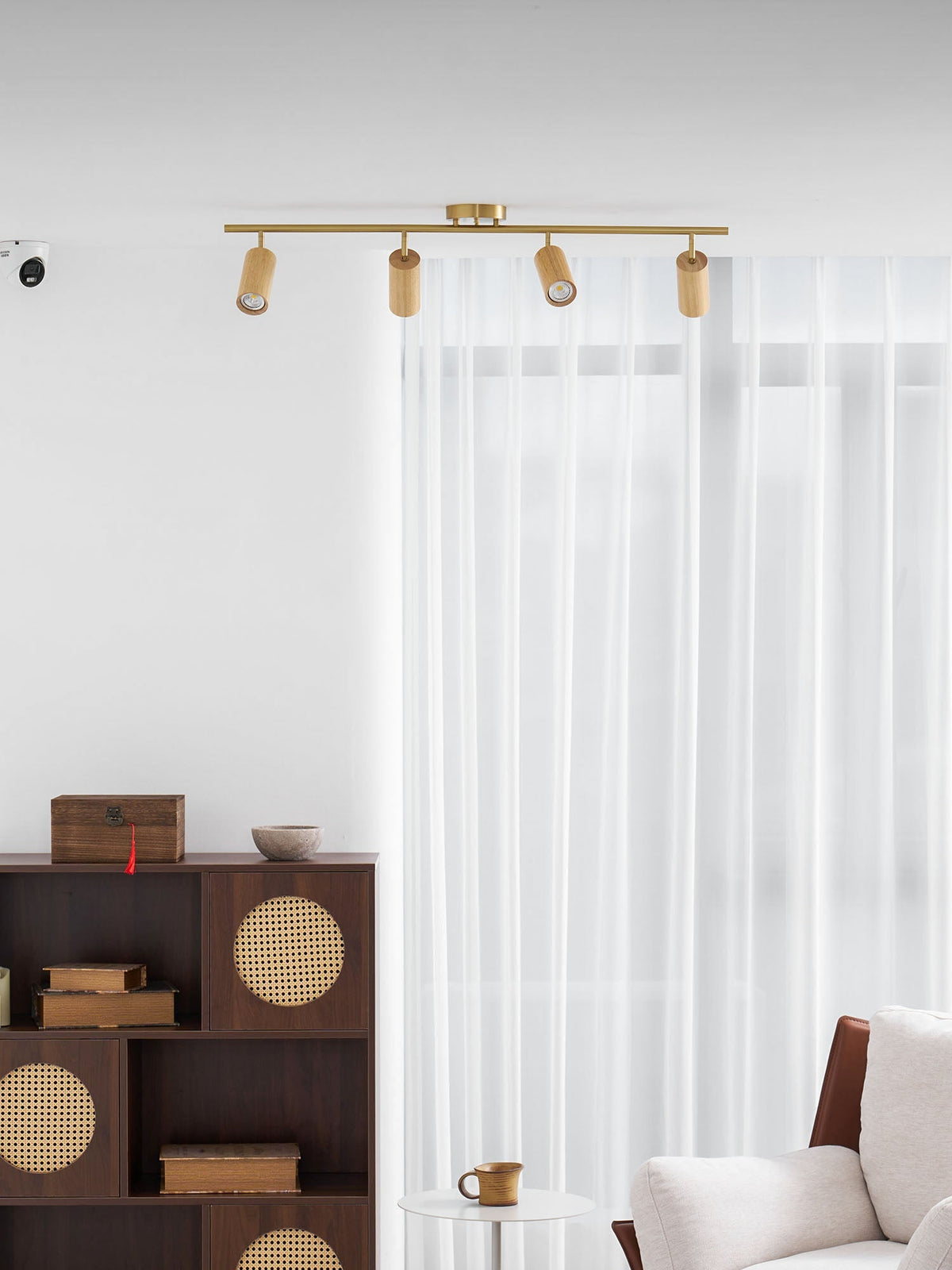 Xajo Wood Flush Mount Ceiling Light