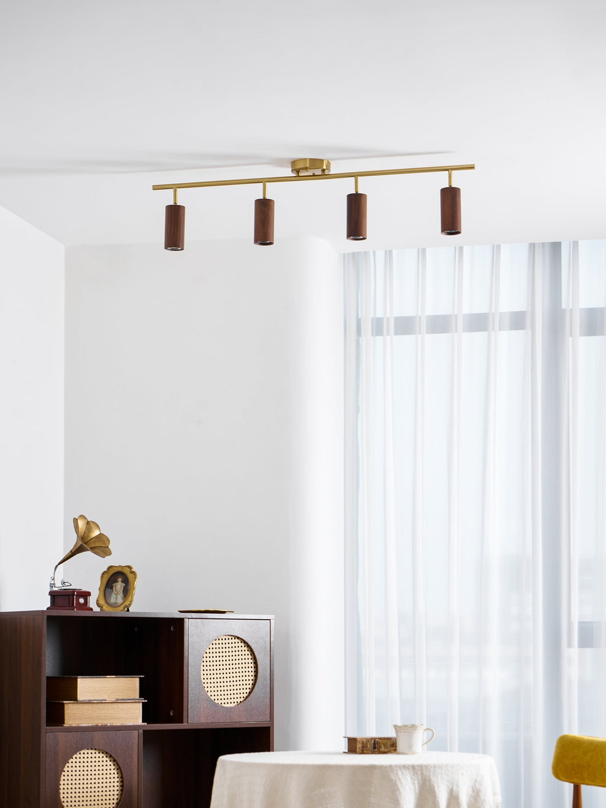 Xajo Wood Flush Mount Ceiling Light