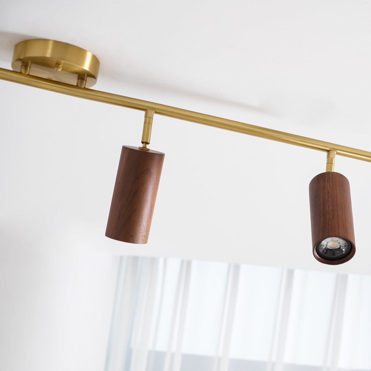 Xajo Wood Flush Mount Ceiling Light