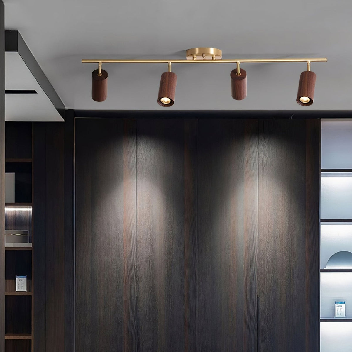 Usolila Modern Minimalist Wood Ceiling Light
