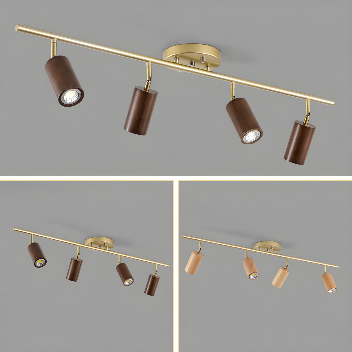 Xajo Wood Flush Mount Ceiling Light
