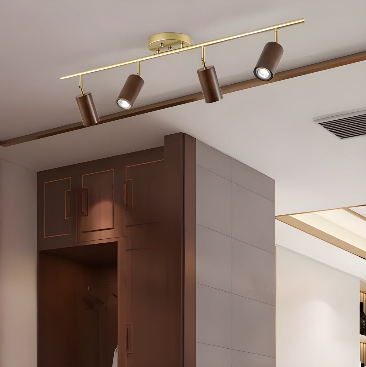 Xajo Wood Flush Mount Ceiling Light