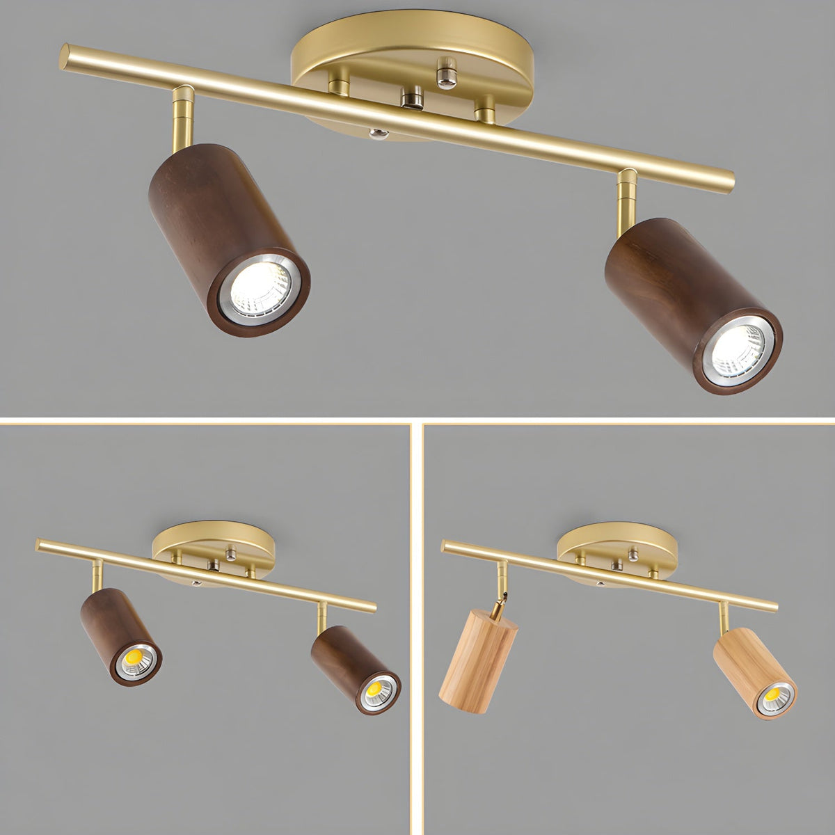 Xajo Wood Flush Mount Ceiling Light