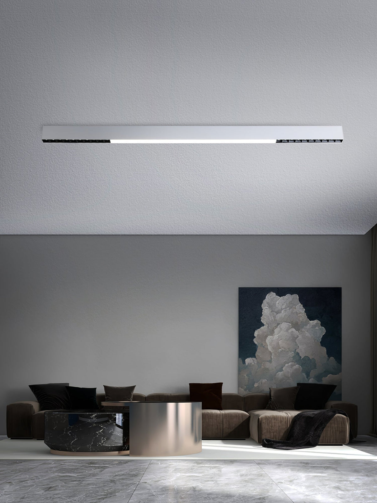 Line Modern Aluminum Floating Light