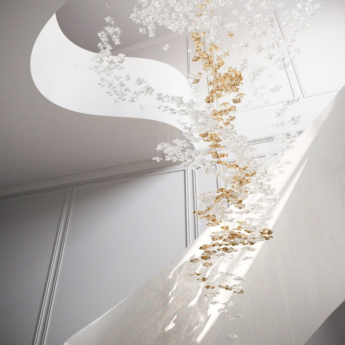 Velaise Luxury Tidal Art Glass Pendants Lamp