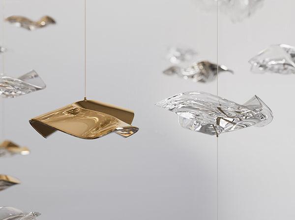 Velaise Luxury Tidal Art Glass Pendants Lamp