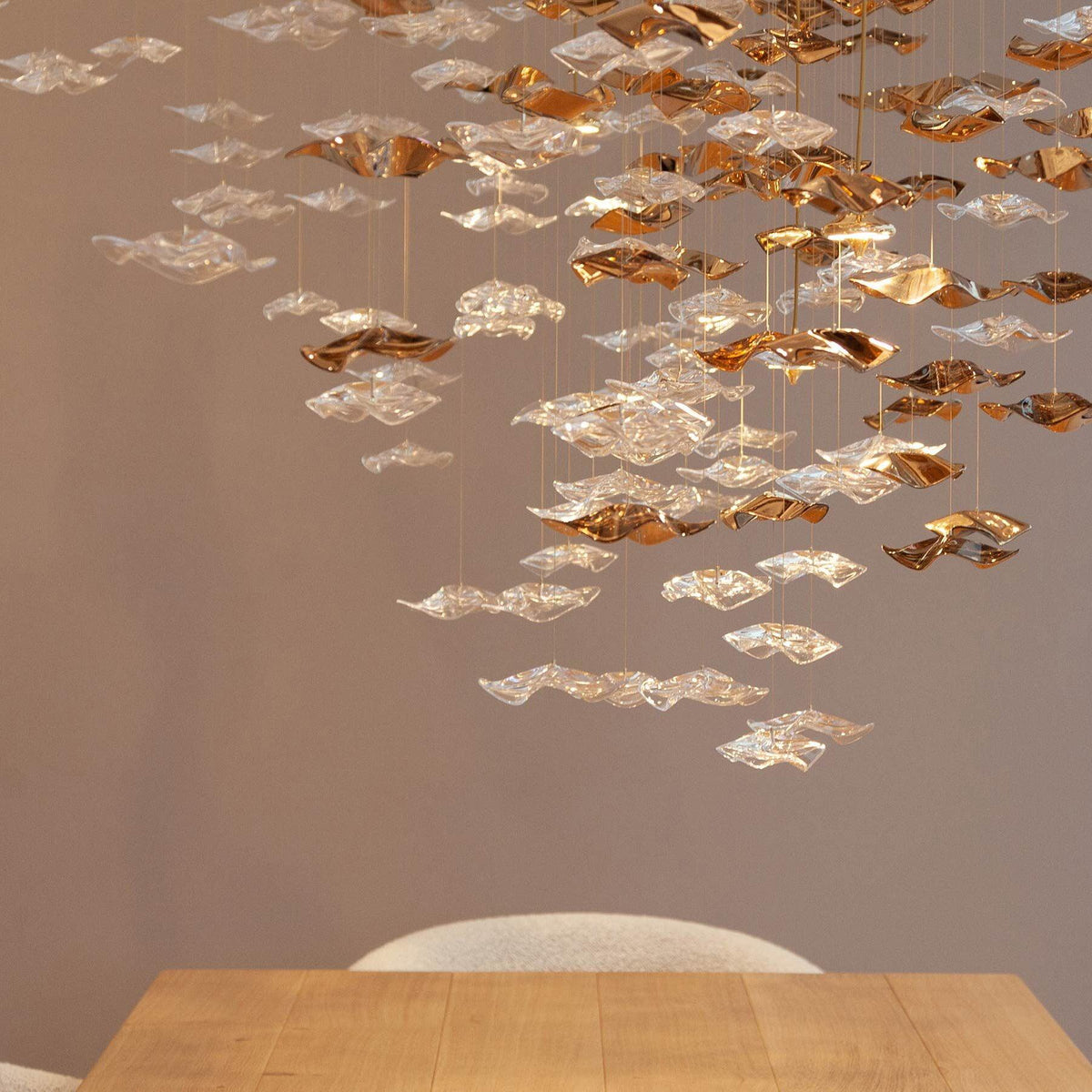 Velaise Luxury Tidal Art Glass Pendants Lamp