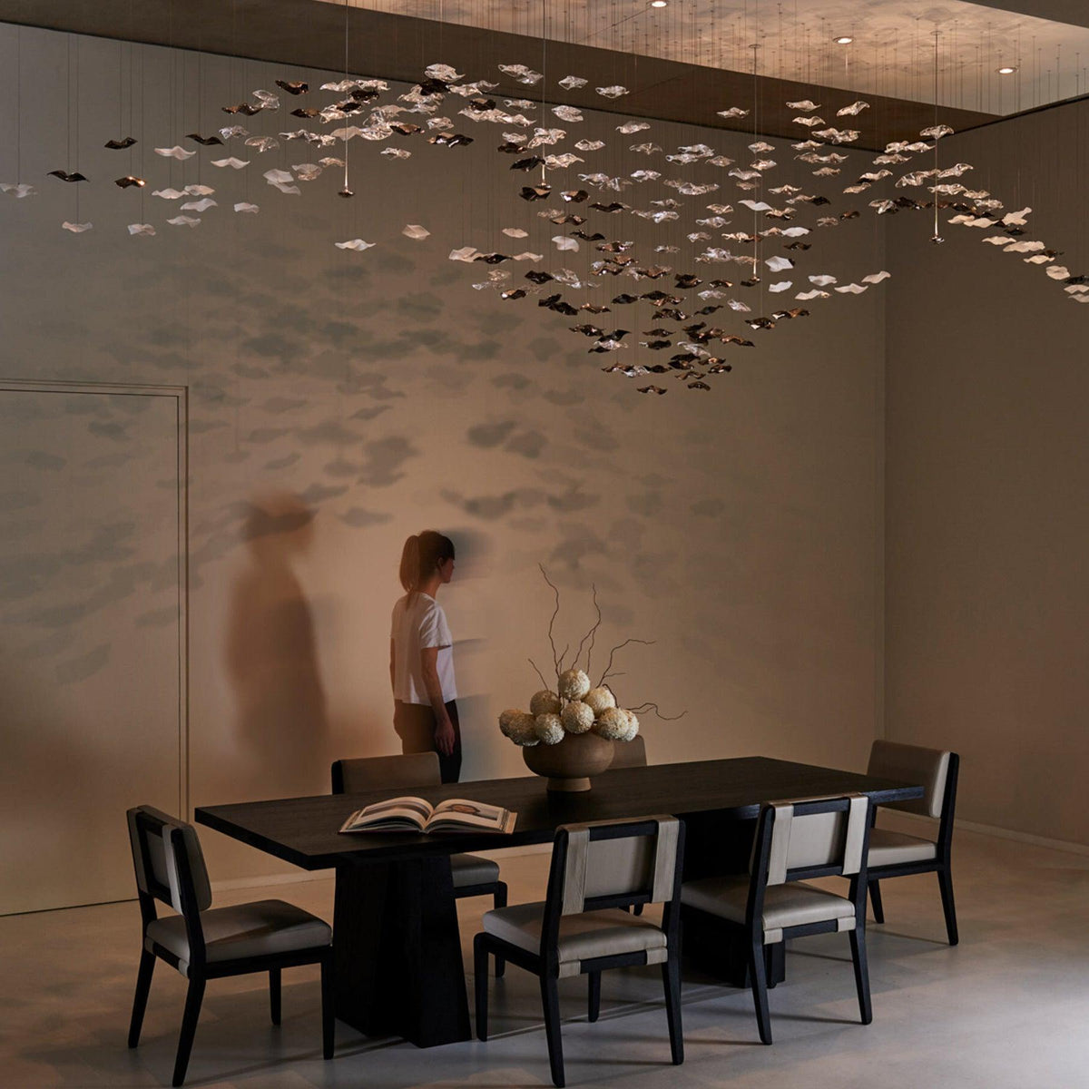 Velaise Luxury Tidal Art Glass Pendants Lamp