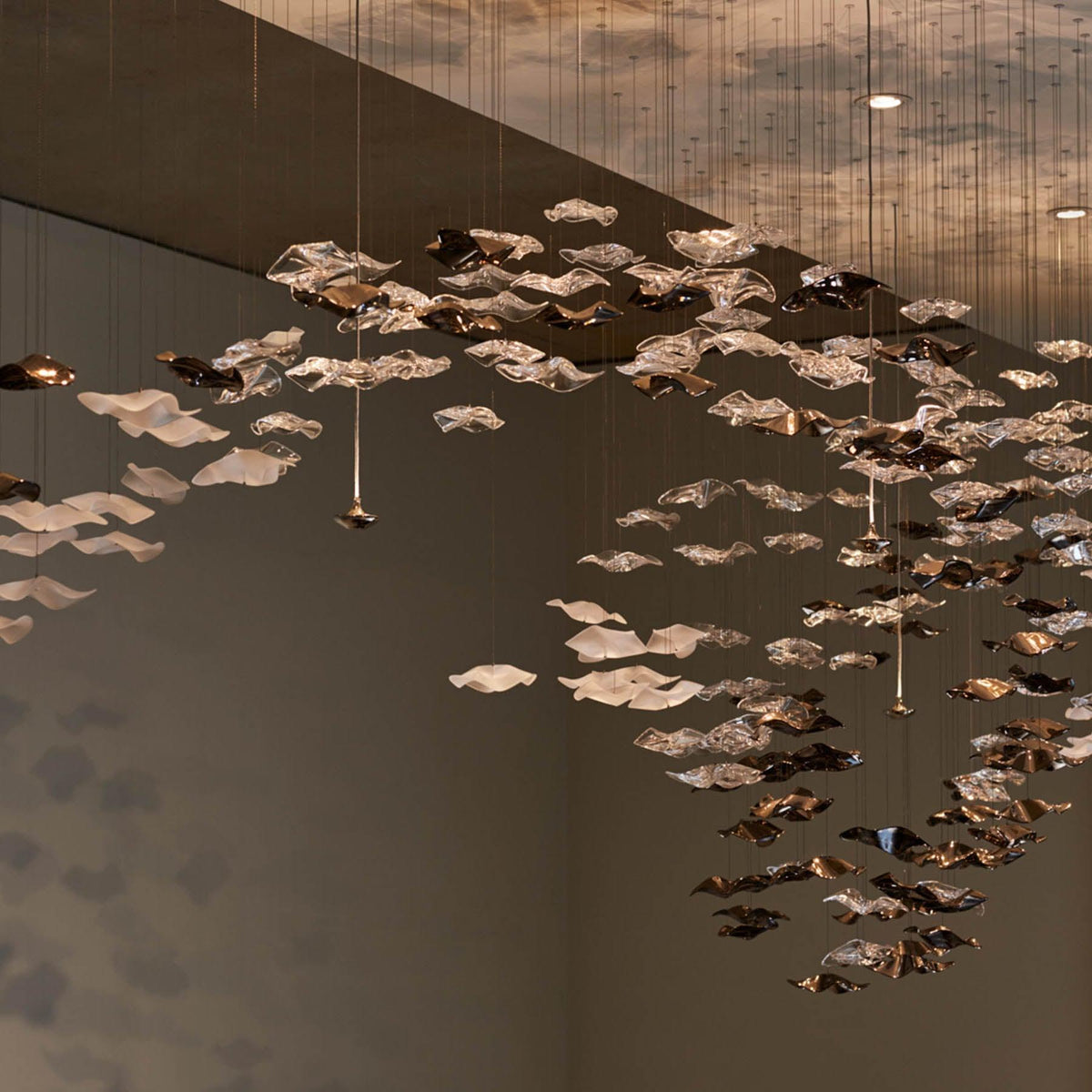 Velaise Luxury Tidal Art Glass Pendants Lamp