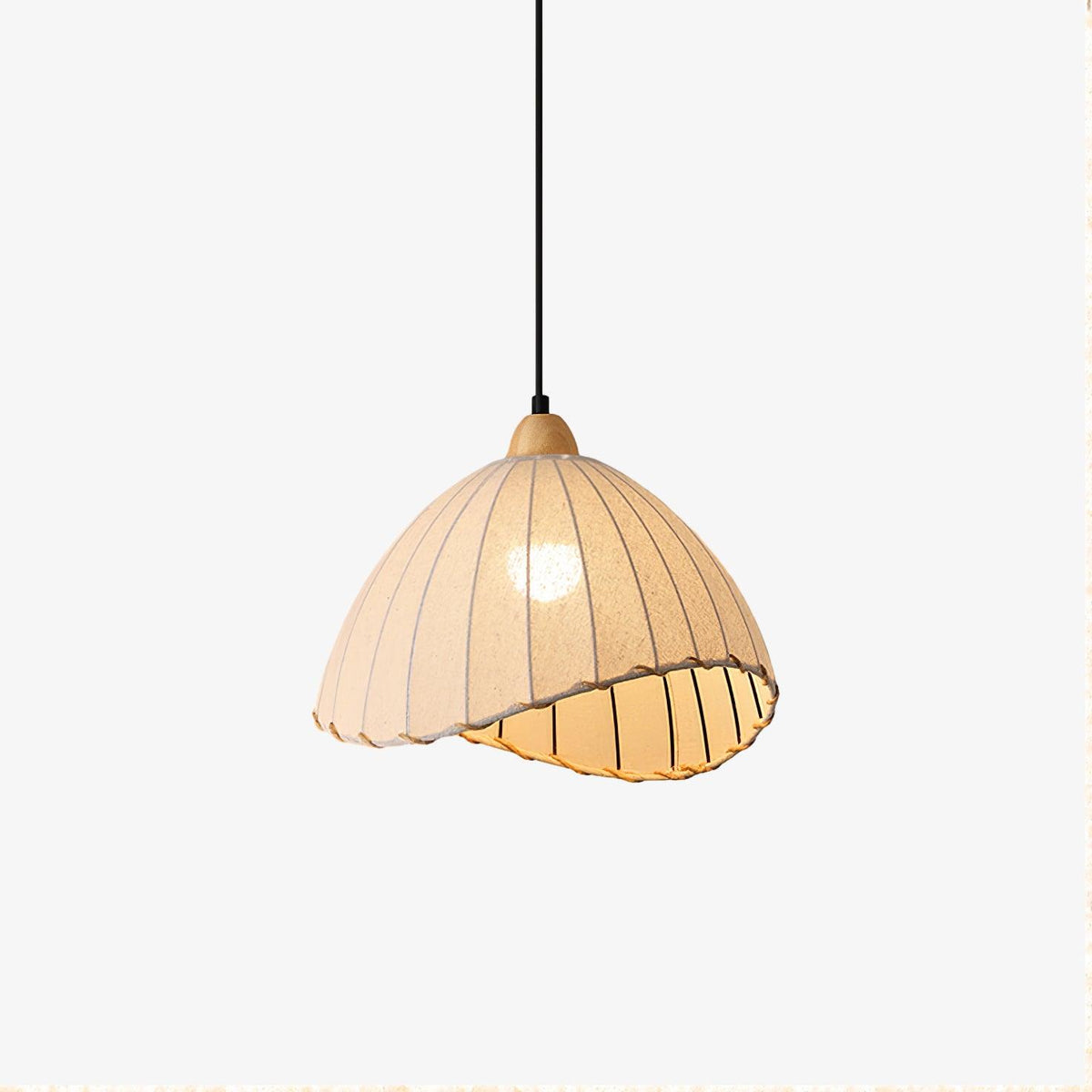 Shell Minimalist Wood Pendant Lamp