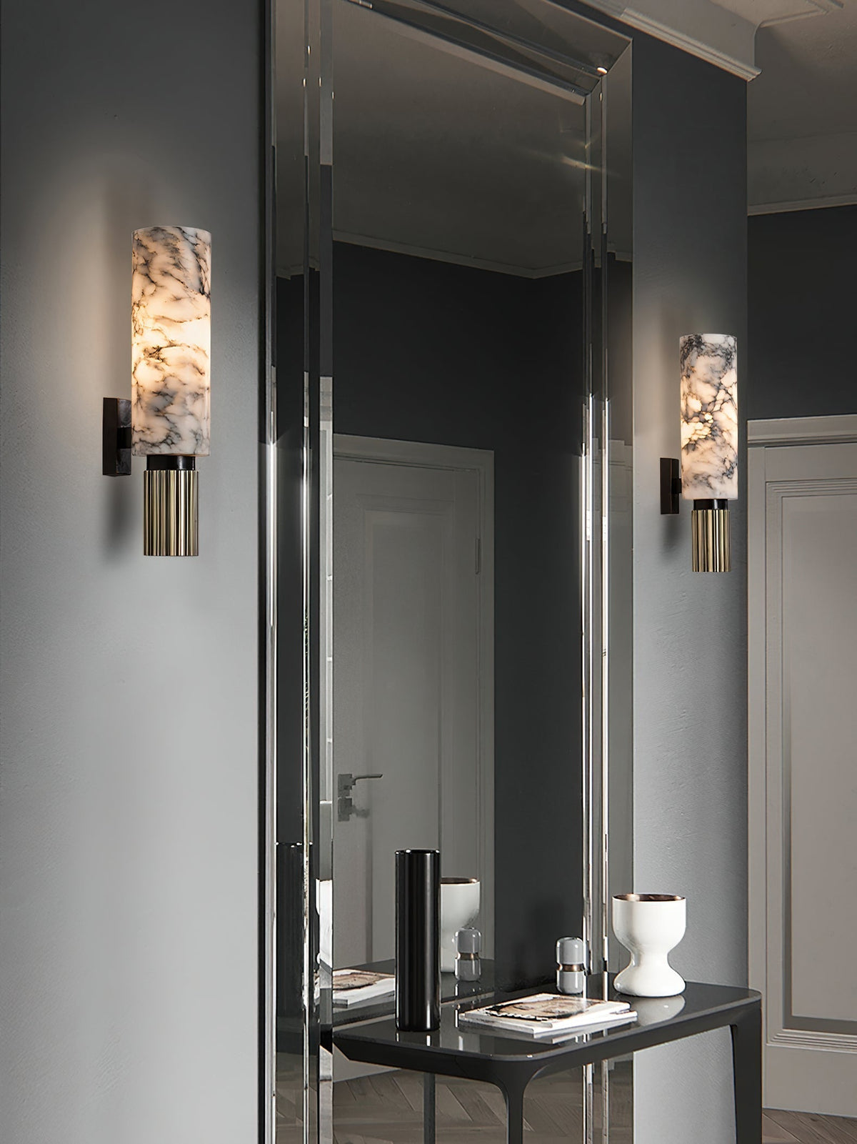 Olnoreth Modern Minimalist Alabaster Wall Lamp