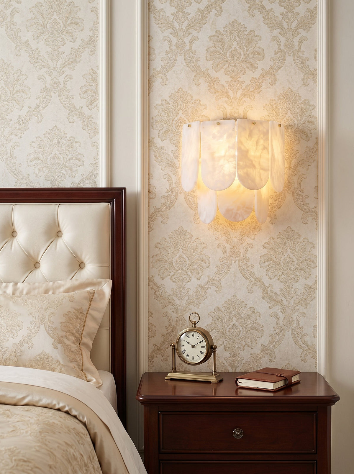 Ormondcombe Alabaster Tile Wall Sconce