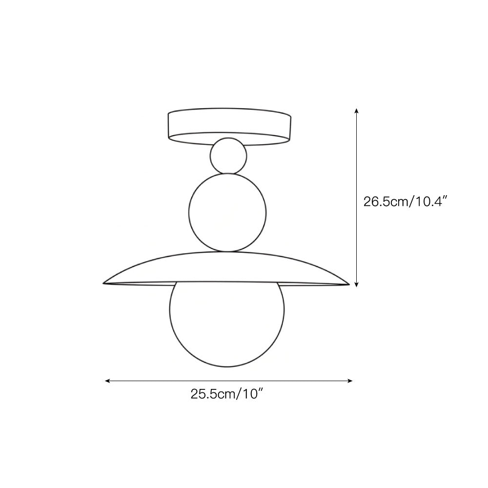 Bueva Alabaster Flush Mount Ceiling Light