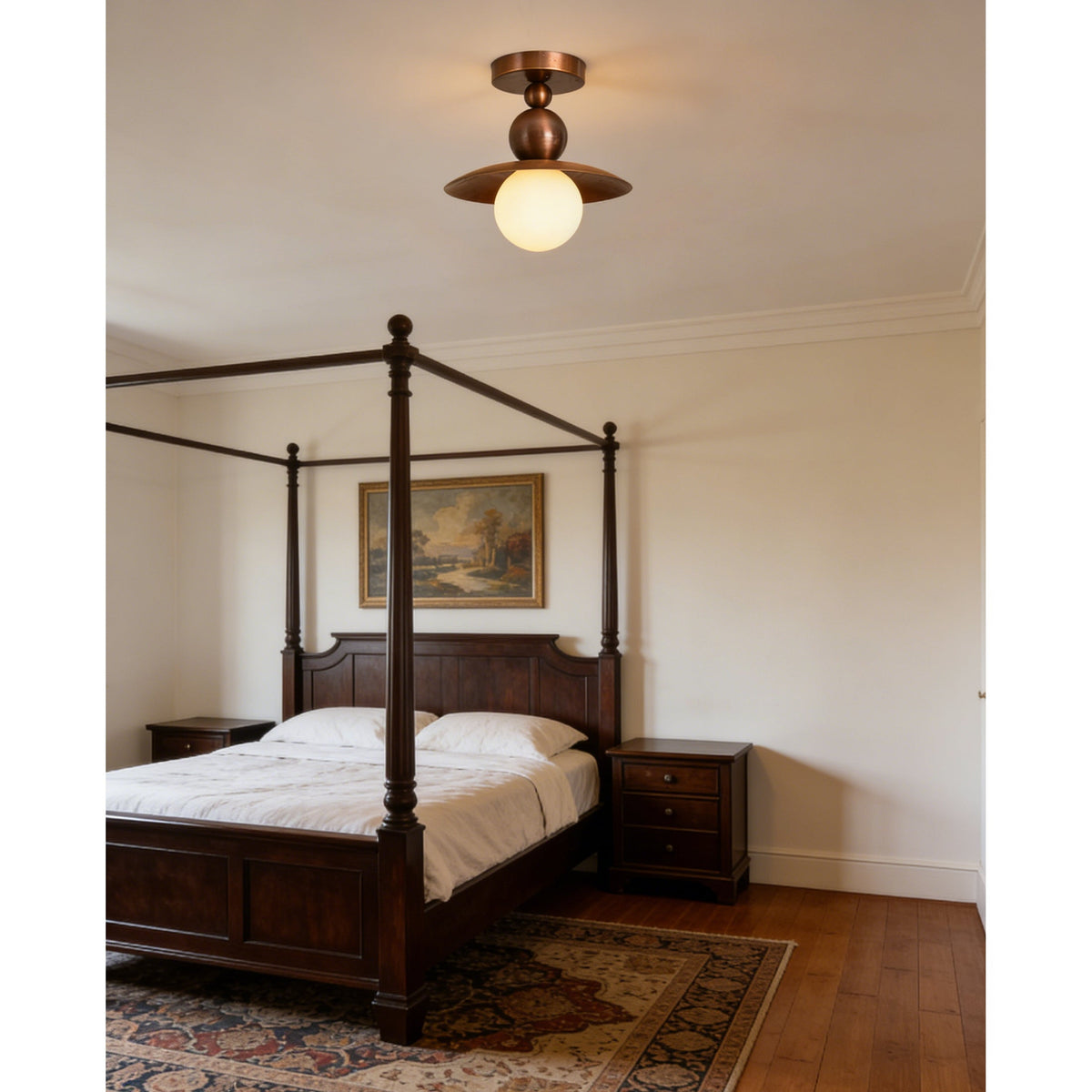 Bueva Alabaster Flush Mount Ceiling Light