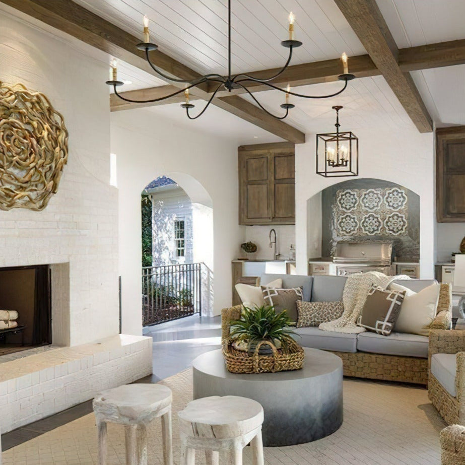 Odelia Chandeliers Candle-style Arc Farmhouse