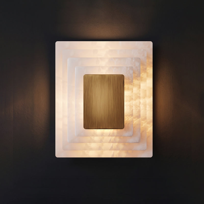 Sedgemere Tiered Alabaster Wall Sconce