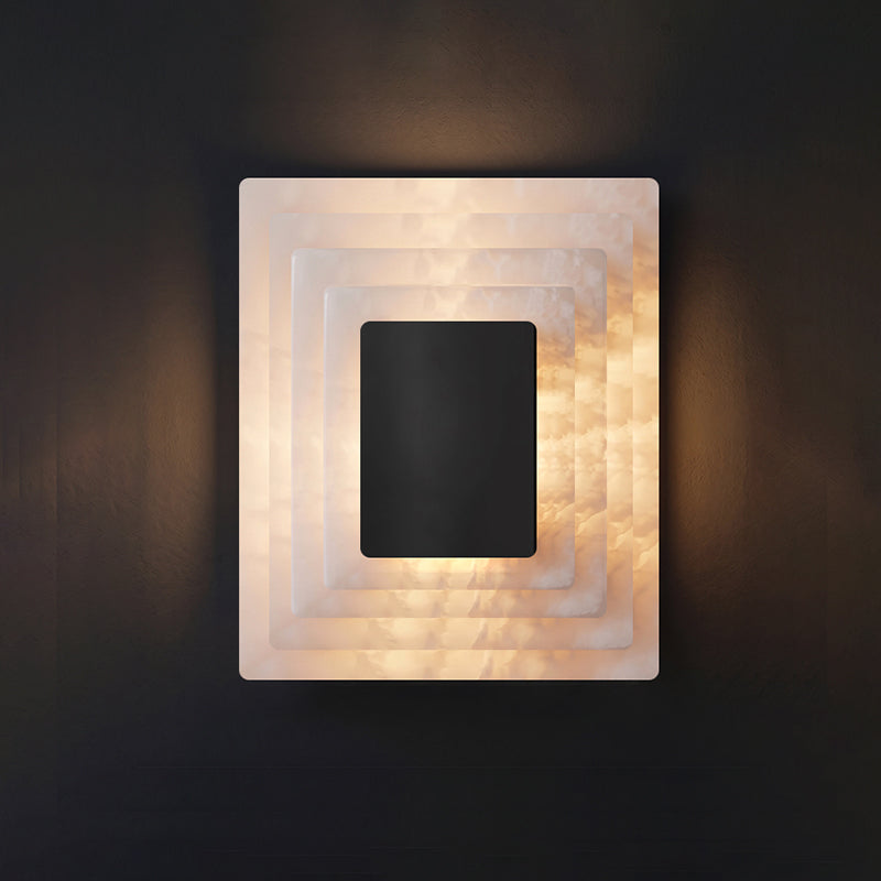 Sedgemere Tiered Alabaster Wall Sconce