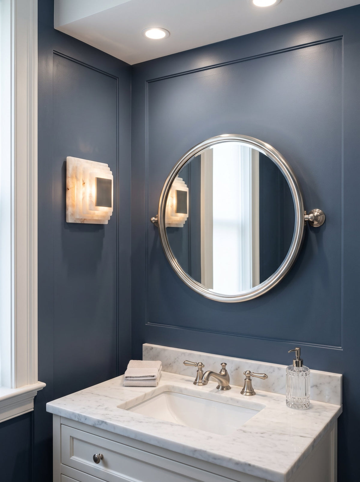 Sedgemere Tiered Alabaster Wall Sconce