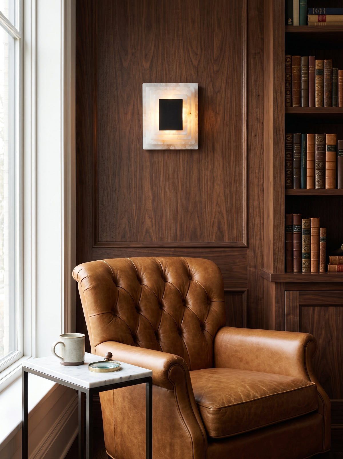 Sedgemere Tiered Alabaster Wall Sconce