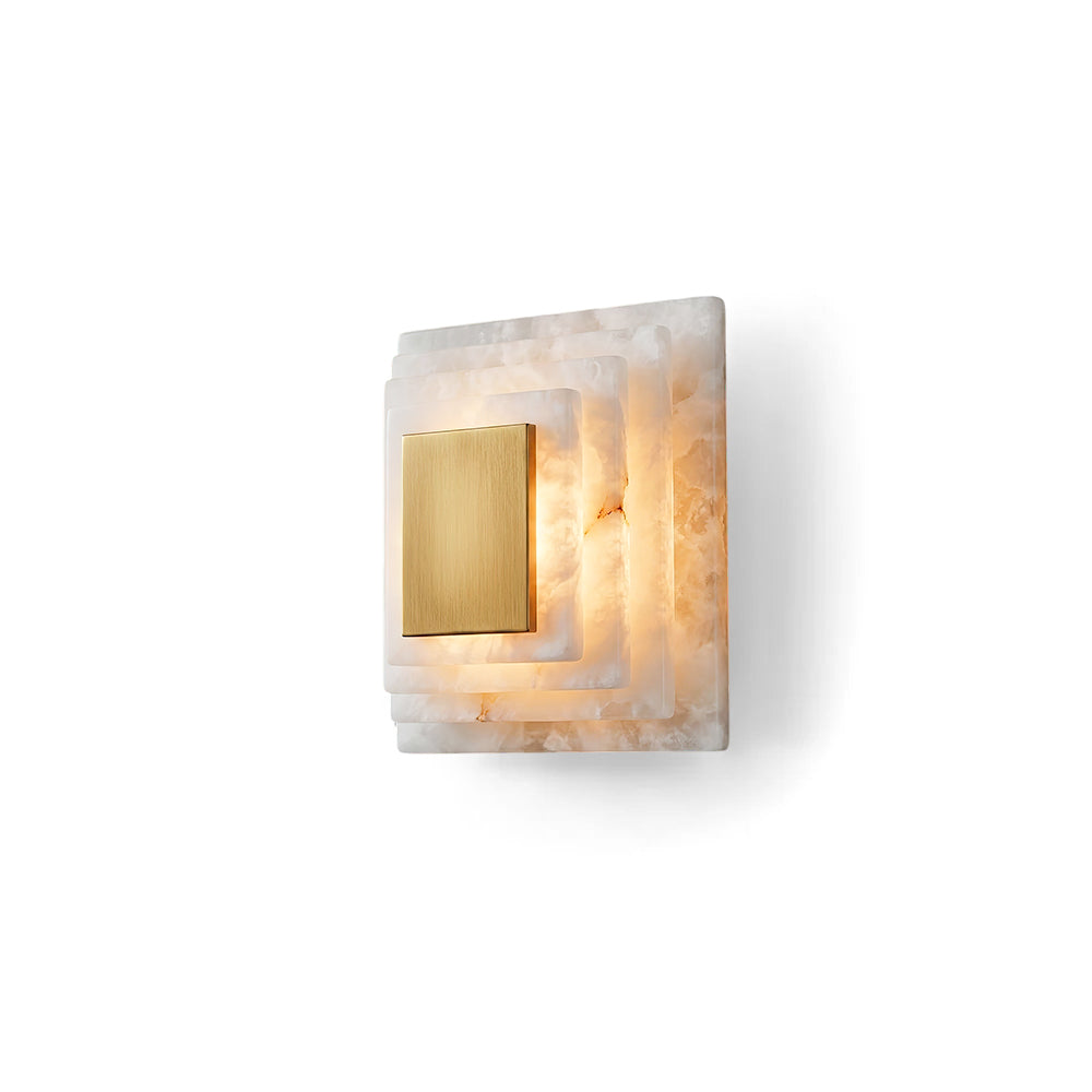 Sedgemere Tiered Alabaster Wall Sconce