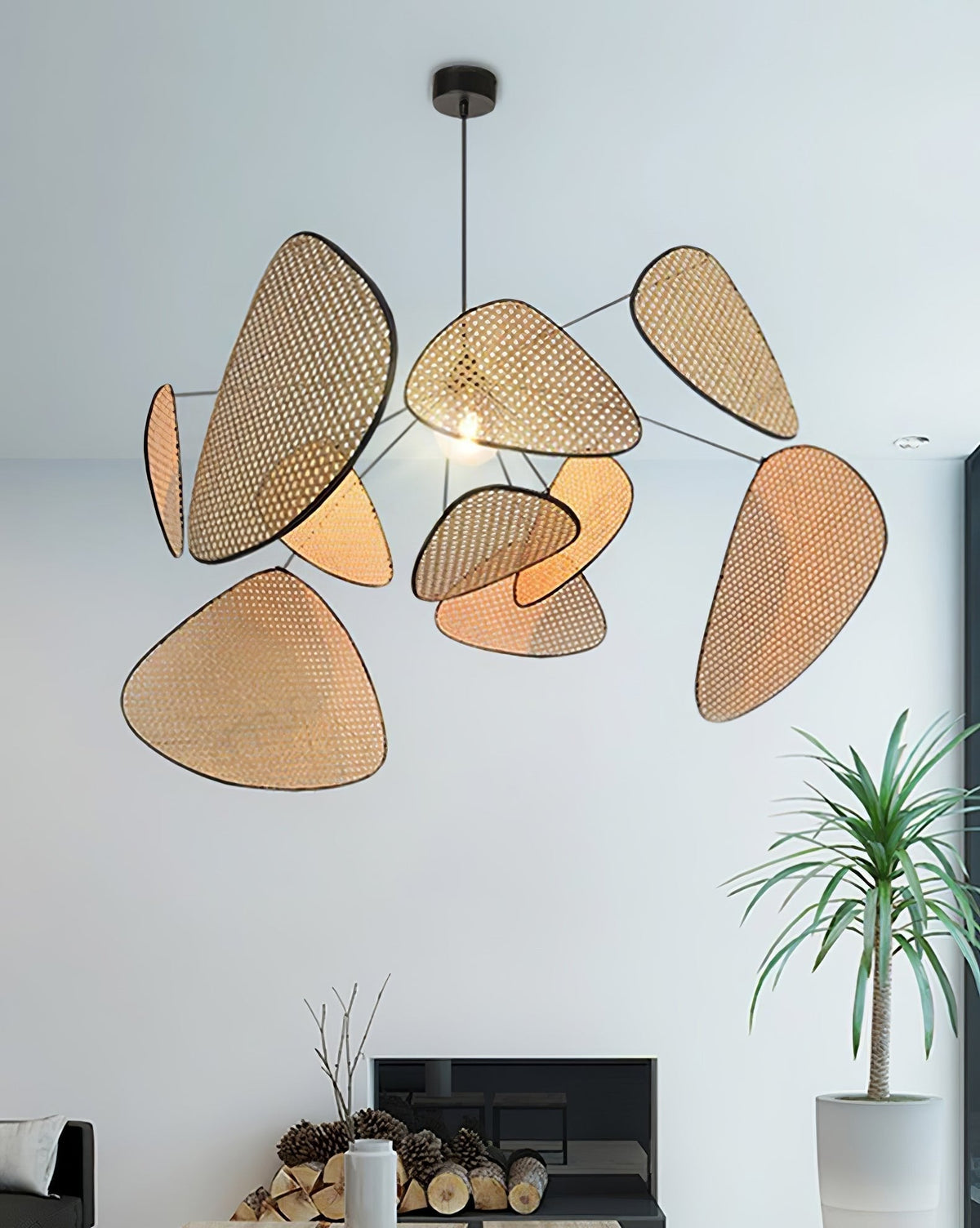 Orelivora Chandelier Screen Cannage Suspension Retro