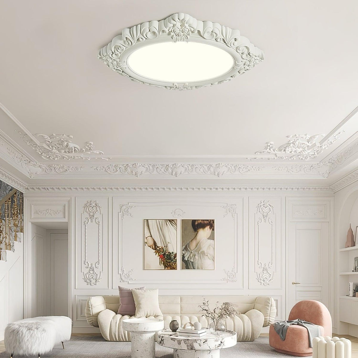 Avraee Sculpted Resin Ceiling Lamp