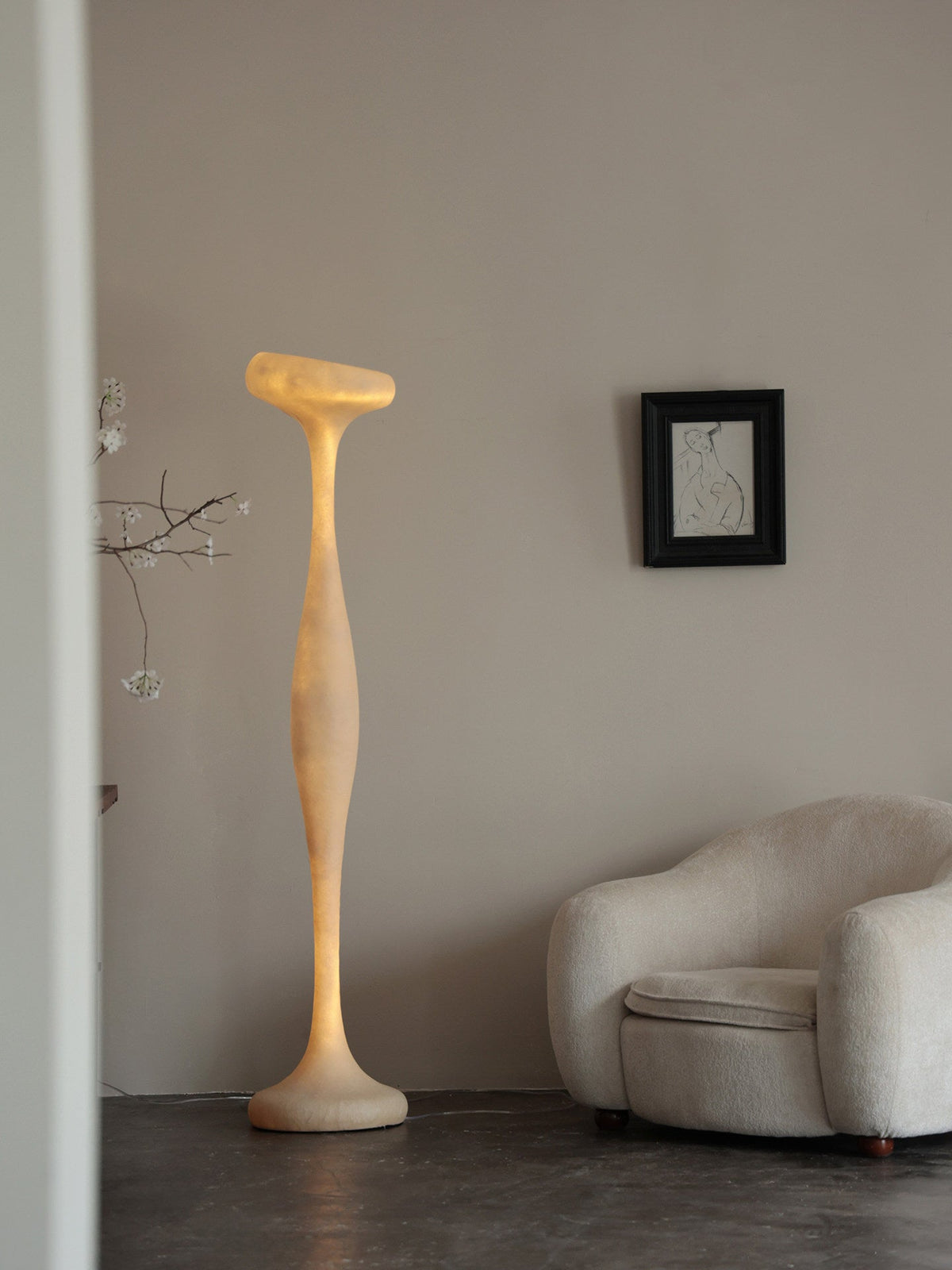 Sorenne Sculptural Tall Floor Lamp