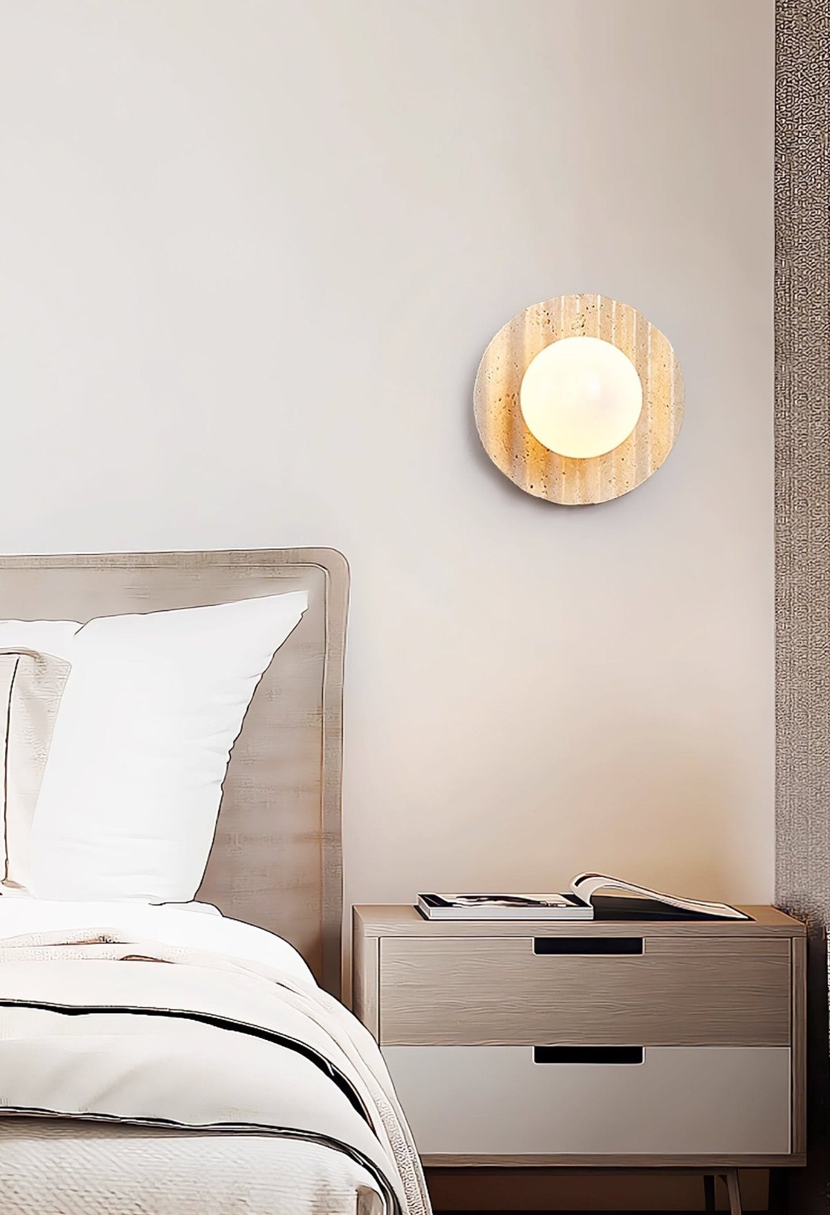 Aluk Travertine Wall Light