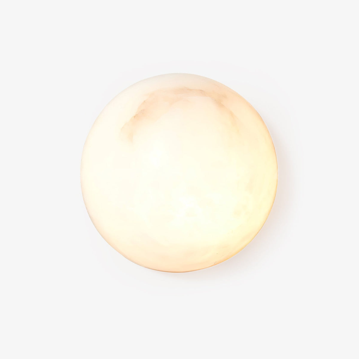 Elvar Semicircular Minimalist Alabaster Ceiling Light