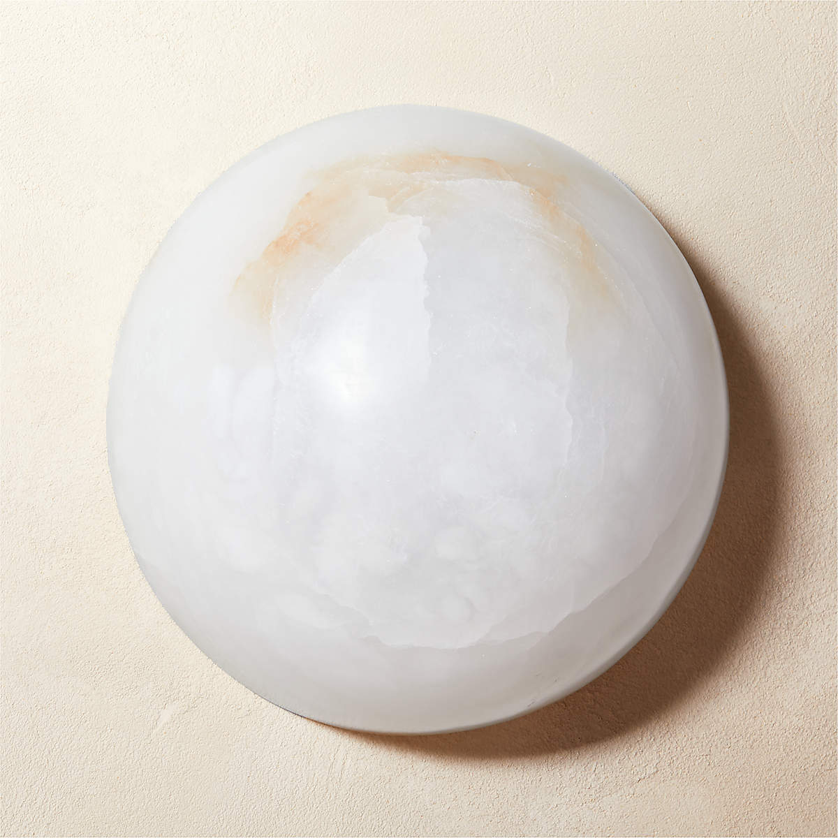 Elvar Semicircular Minimalist Alabaster Ceiling Light