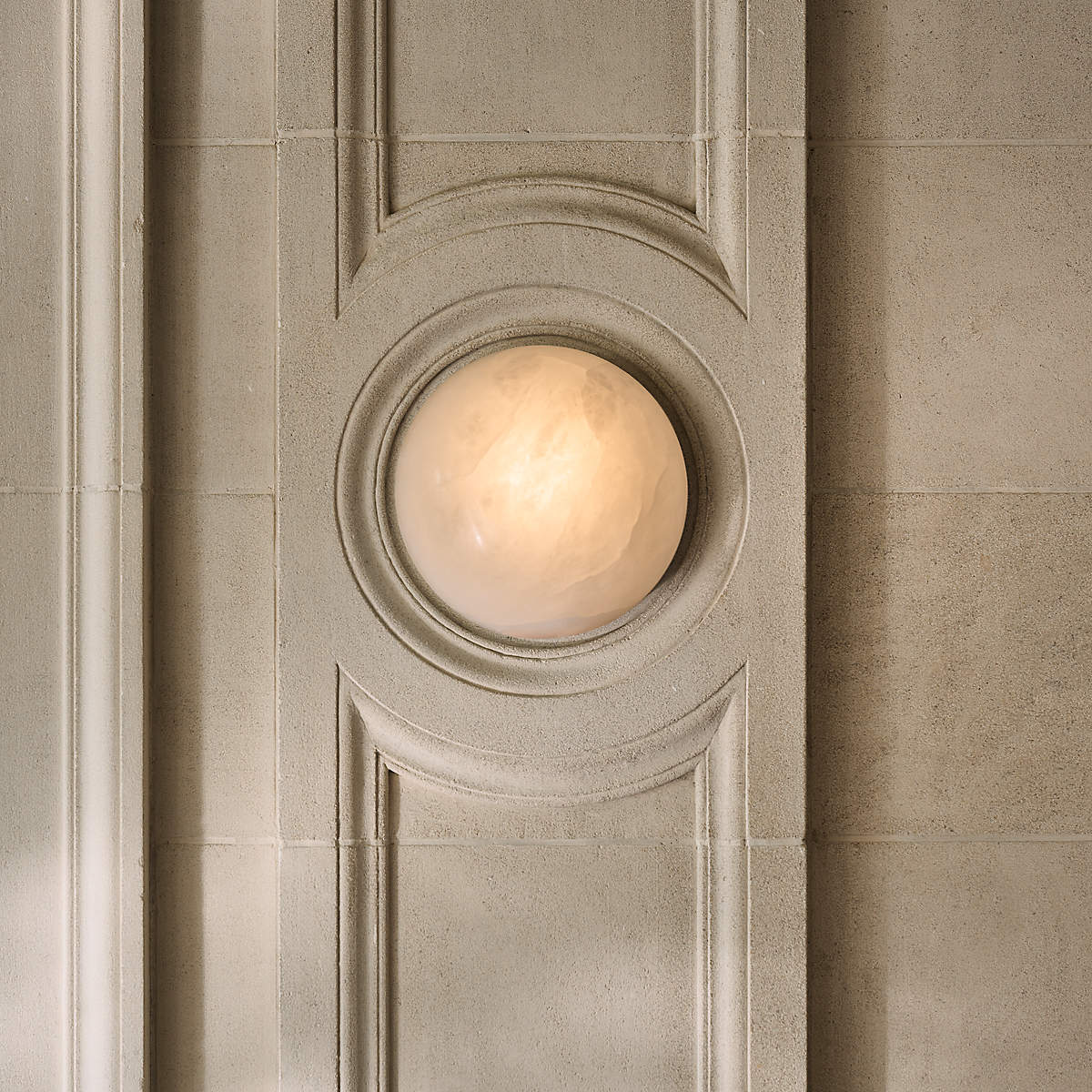 Elthen Minimalist Alabaster Ceiling Light