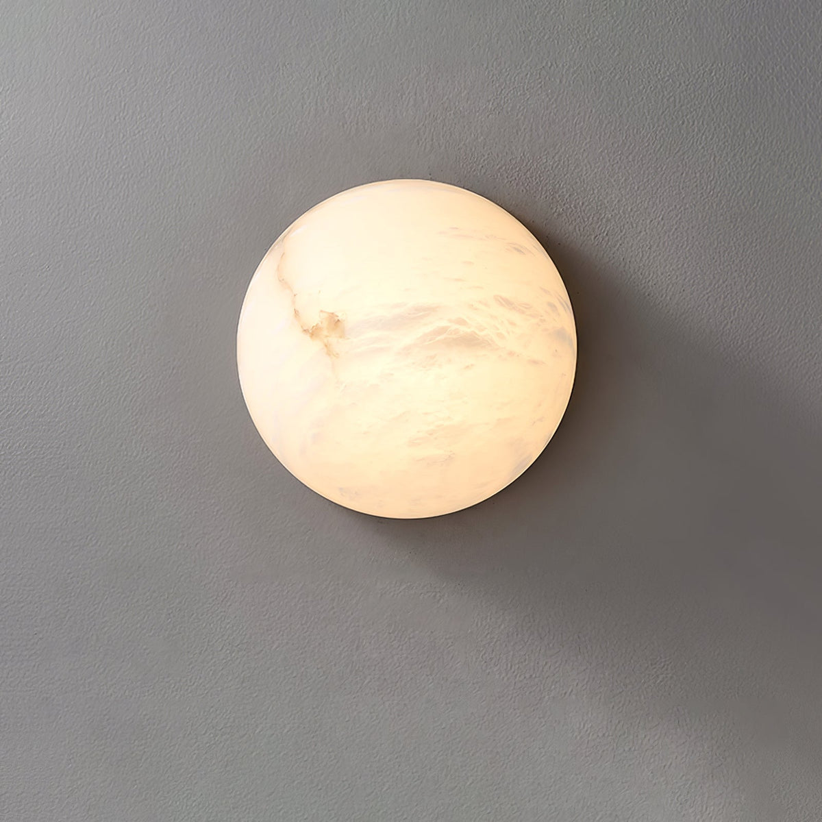 Elvar Semicircular Minimalist Alabaster Ceiling Light