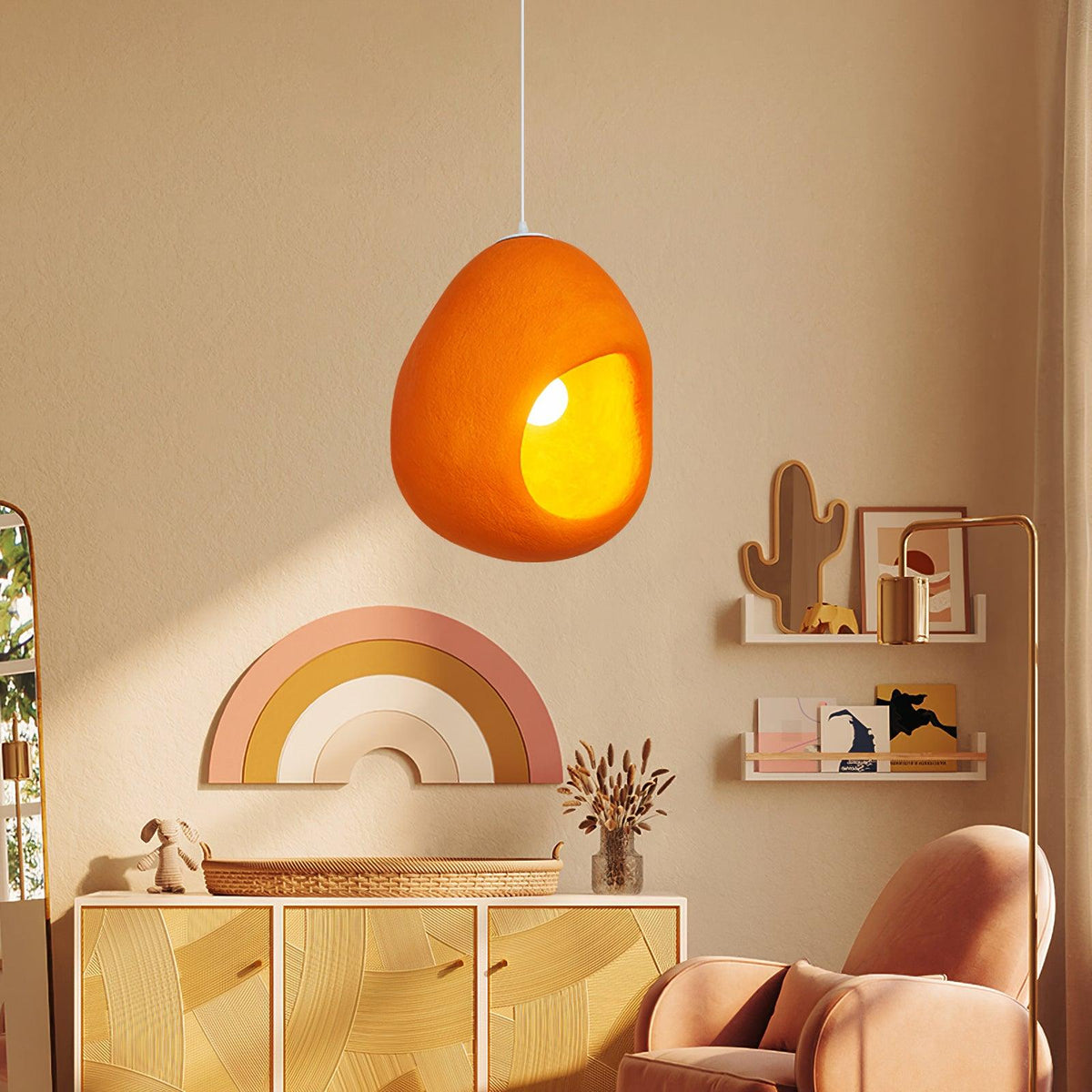 Ilcaryra Modern Minimalist Art Plastic Pendant Light