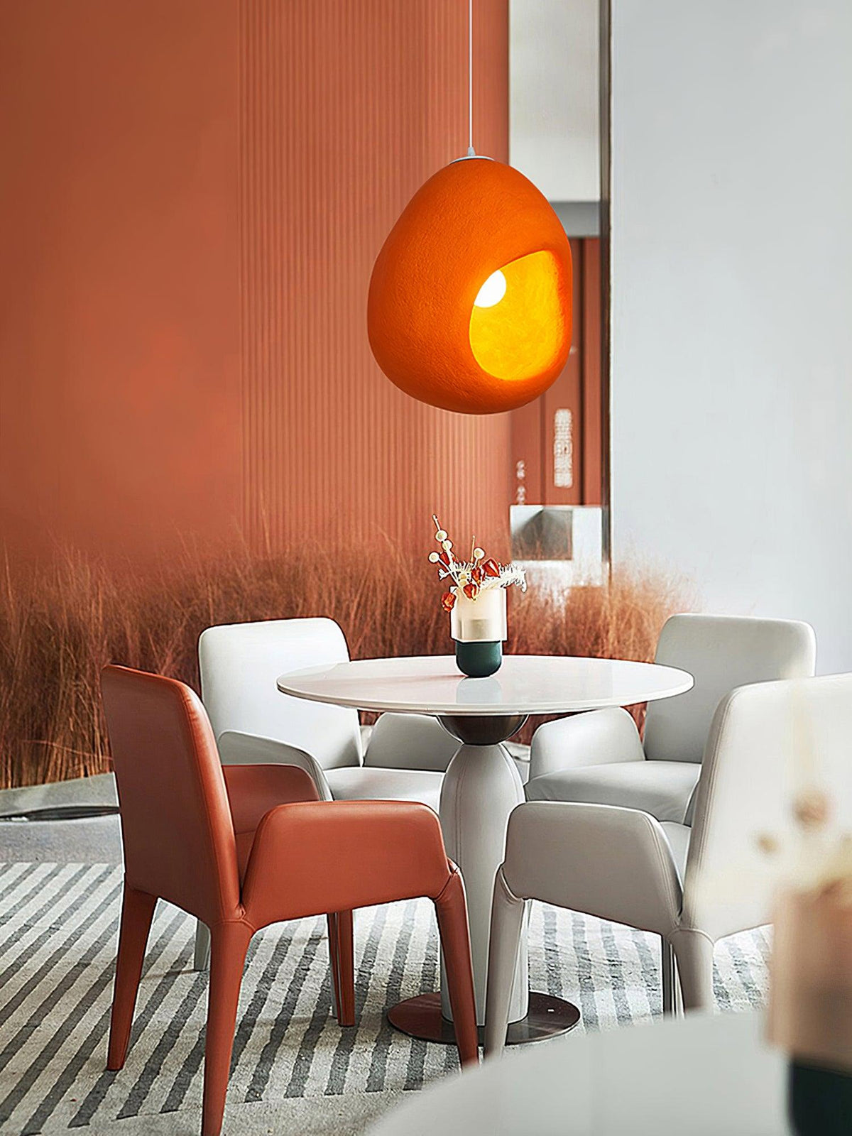 Ilcaryra Modern Minimalist Art Plastic Pendant Light